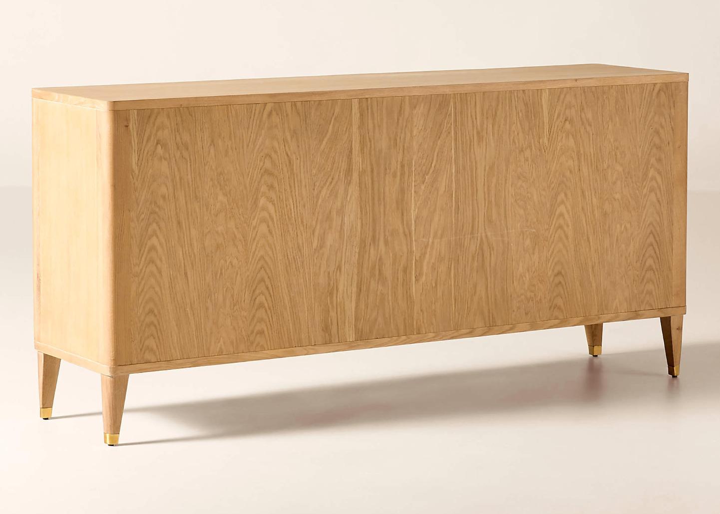 Oak Sideboard with Brass Hardware thumbnail 3